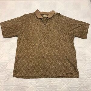Kona Kai trading company brown Polo‎ shirt XL